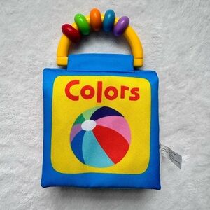 Roger Priddy Happy Baby Colors Rattle Cloth Book Soft Baby Toy